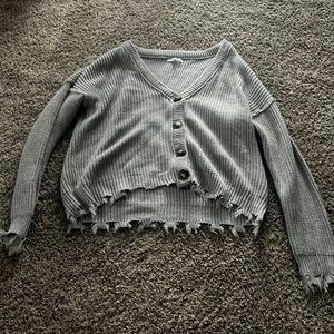 maurices grey sweater